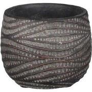 Hendrick pot rond bruin h6,5xd8,5cm