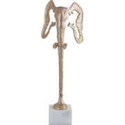 PTMD Horton Decoratief Beeld - 25x23x65 cm - Aluminium - Champagne