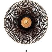 Wandlamp Kalimantan - Bamboe/Zwart - Ø87cm