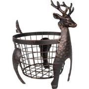 Clayre & Eef Opbergmand Rendier 30x23x30 cm Bruin Ijzer Mand