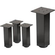Set van 4 tafelpoten I-Design 30 cm donkergrijze look industrieel staa...