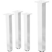 Set van 4 tafelpoten I-Design 72 cm wit glanzend gemaakt van gepoederc...