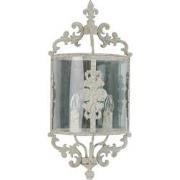 Clayre & Eef Wandlamp  33x19x72 cm Beige Ijzer Glas Muurlamp