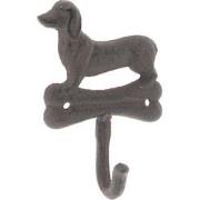 Clayre & Eef Wandhaak  10x4x15 cm Bruin Metaal Hond Kapstok