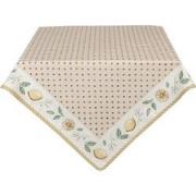 Clayre & Eef Tafelkleed  100x100 cm Beige Geel Katoen Vierkant Citroen...