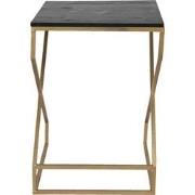Clayre & Eef Bijzettafel  40x40x55 cm Goudkleurig Ijzer Hout Vierkant ...
