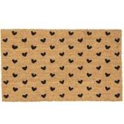 Clayre & Eef Deurmat  75x45 cm Bruin Zwart Kokosvezel Pvc Rechthoek Ha...