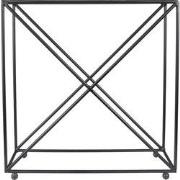 Clayre & Eef Flessenhouder  44x15x45 cm Zwart Ijzer Rechthoek Flessenr...