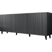 Meubella Dressoir Vintar - Antraciet - 200 cm