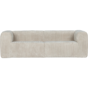 WOOOD Bean 3,5-Zits Bank - Ribstof - Naturel - 73x246x96