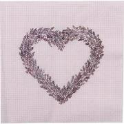 Clayre & Eef Servetten Papier Set van 20  33x33 cm (20) Roze Paars Pap...