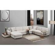 U Hoekbank Rechts Loop Beige - Met Tafel