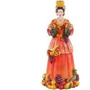 PTMD Kandelaar Brigid - 17x16x36 cm - Parrafin - Oranje