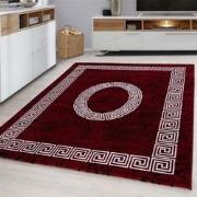 Plus Vloerkleed - Laagpolig Tapijt Woonkamer - Rood / Wit- 80x150 CM