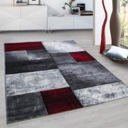 Hawaii Modern Vloerkleed Rood / Grijs - Laagpolig Tapijt- 160x230 CM