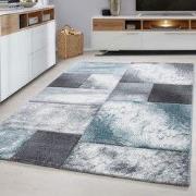 Hawaii Modern Vloerkleed Blauw / Grijs - Laagpolig Tapijt- 120x170 CM