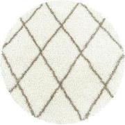 Tapijtenloods Harmony Soft Shaggy Rond Hoogpolig Vloerkleed Creme- 160...