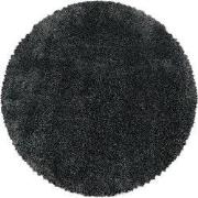 Tapijtenloods Pearl Soft Rond Hoogpolig Vloerkleed Grijs- 120 CM ROND