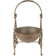 Clayre & Eef Planthouder  26x27x49 cm Groen Ijzer Decoratie Plantenhou...