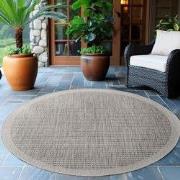 Solid Tuin - Rond Buitenkleed - Indoor & Outdoor - Laagpolig Effen - G...