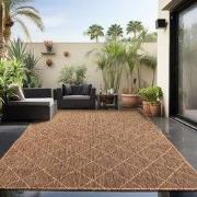 Skanda Home Buitenkleed - In & Outdoor - Geruit Design - Terra - Vloer...