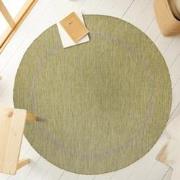 Relax Uni Tuin - Rond Buitenkleed - Indoor & Outdoor - Laagpolig Effen...