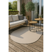 Brussels Uni Buitenkleed – Ovaal - Effen Indoor & Outdoor Vloerkleed –...