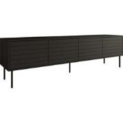 Meubella TV-Meubel Cordoba - Zwart - 200 cm