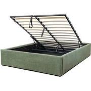 Opbergbed 140x190 cm bekleed met fluweel - ROMY