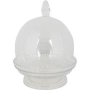 Clayre & Eef Stolp  Ø 12x17 cm Glas Rond Glazen stolp