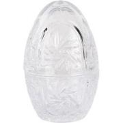 Clayre & Eef Glazen potje Ei Ø 8x12 cm Transparant Glas