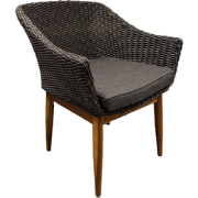 Java Dining Tuinstoel - Charcoal/Acacia OWN