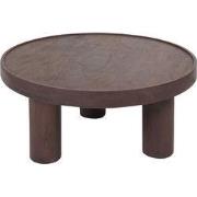 Salontafel Tias ø70 cm - Espresso Mangohout