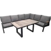 Set santa luz lounge 5 delig hoge tafel antraciet