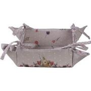 Clayre & Eef Broodmand  35x35x8 cm Beige Roze Katoen Konijn Bloemen Ca...