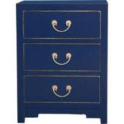 Fine Asianliving Chinees Nachtkastje Midnight Blauw - Orientique