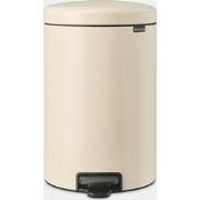 NewIcon Pedaalemmer, 20 liter, kunststof binnenemmer - Soft Beige