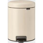 NewIcon Pedaalemmer, 5 liter, kunststof binnenemmer - Soft Beige