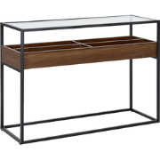 Beliani WACO - Consoletafel-Zwart-Veiligheidsglas, IJzer