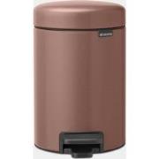 NewIcon Pedaalemmer, 3 liter, kunststof binnenemmer - Satin Taupe