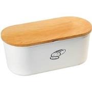 Broodtromel - 2 in 1 Melamine Ovale Broodtrommel met Bamboe Snijplank ...