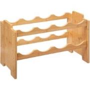 Decopatent® Wijnrek van bamboe hout voor 8 flessen wijn - Staand en st...