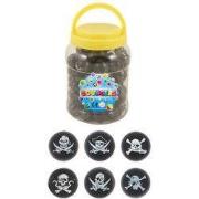 Uitdeelcadeautjes - Piraten Stuiterballen Ø3.3 Cm in Pot (72 stuks)