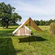 Luifel Tarp katoen beige 420x420x240 cm