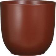 Mica Decorations Tusca Bloempot - 25x25x23 cm - Keramiek - Donkerbruin