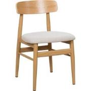 Eetkamerstoel Naturel Hout - 45x51x76cm - Zithoogte 47cm - Liza - Set ...