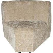 PTMD Lujo Sofa Cream Fiore Fabric Corner Piece