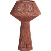 Light & Living - tafellamp - Fugia - rood - textiel - E27 - 1883517