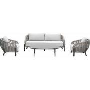 Garden Impressions Padula loungeset 4-delig - taupe