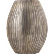 PTMD Bloempot Jowad - 25x11x31 cm - Aluminium - Goud